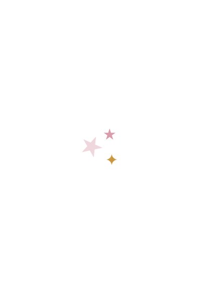 Kinderfeestje unicorn cupcake sterren goud foto Achterkant