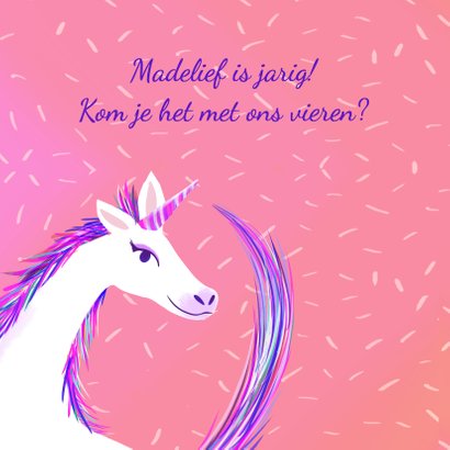 Kinderfeestje Unicorn met foto 2