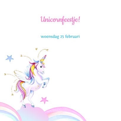 Kinderfeestje unicorn regenboogjes 2