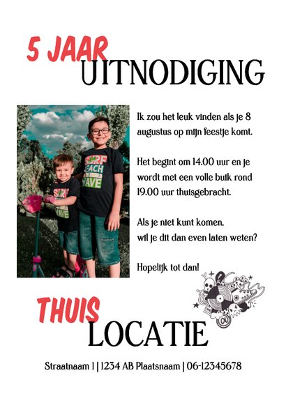 Kinderfeestje verjaardagsfeest skater 3