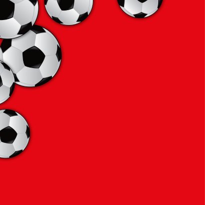 Kinderfeestje voetbal gras eigen foto naam 2