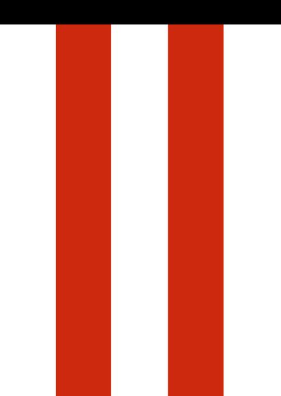 Kinderfeestje voetbalshirt gestreept rood wit Achterkant