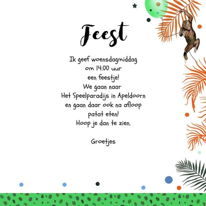 Kinderfeestje zebra tropisch 3