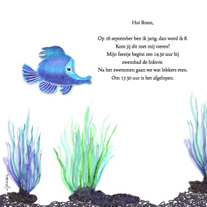 Kinderfeestje zwemmen vissen 2