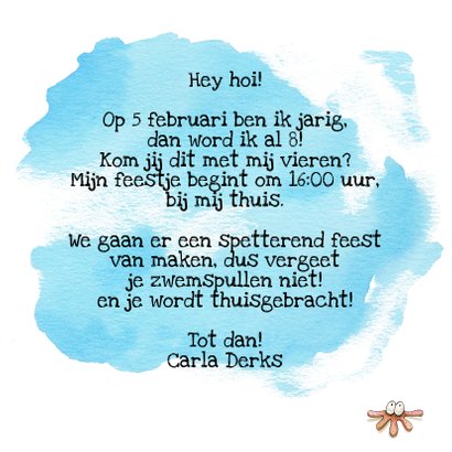 Kinderfeestjes hondje met snorkel 3