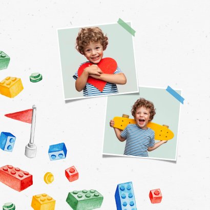 Kindergeburtstag Einladung Zwillinge Lego Party mit Foto 2