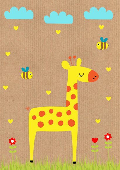 Kinderkaart giraf kraft 2