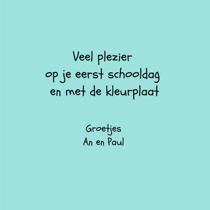 Kinderkaart - kat op school 3