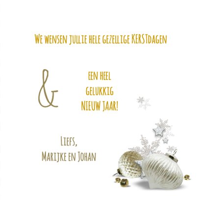 Klassiek moderne kerstkaart - SG 3