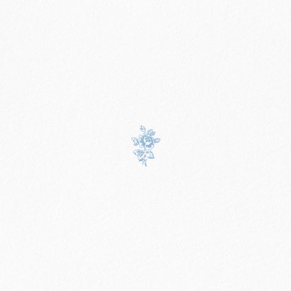 Klassiek save the date kaartje bruiloft met vintage patroon Achterkant