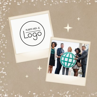 Klassieke algemene zakelijke kerstkaart kraft 2