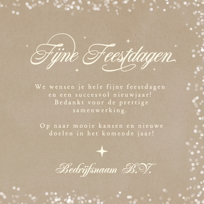 Klassieke algemene zakelijke kerstkaart kraft 3