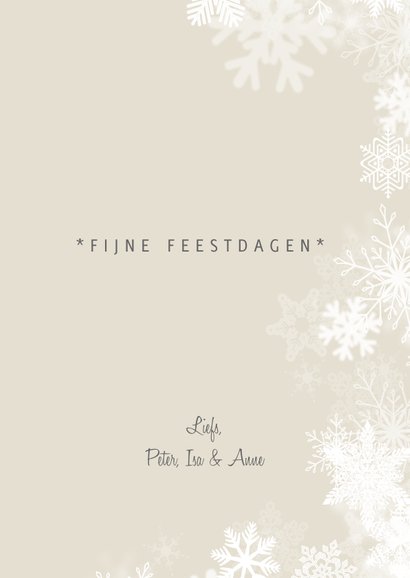 Klassieke foto kerstkaart sneeuw 3