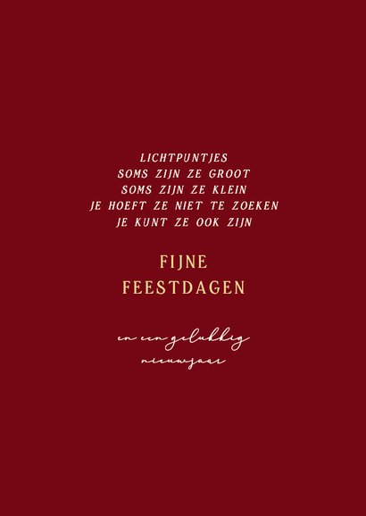 Klassieke kerstkaart met foto en gouden krans 3