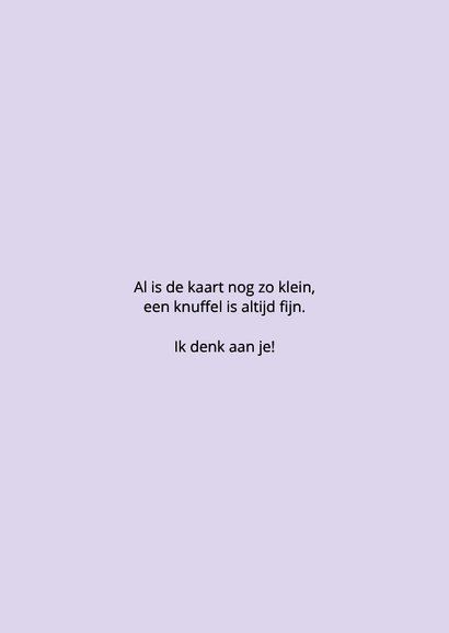 Kleine wenskaart grote knuffel 3