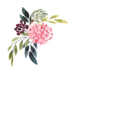 Kleurrijk aquarel kaart met bloemen boeket 2