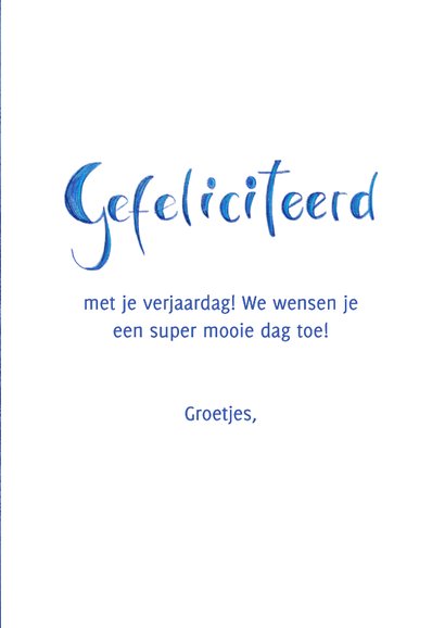 Kleurrijke felicitatiekaart met bloemen 3