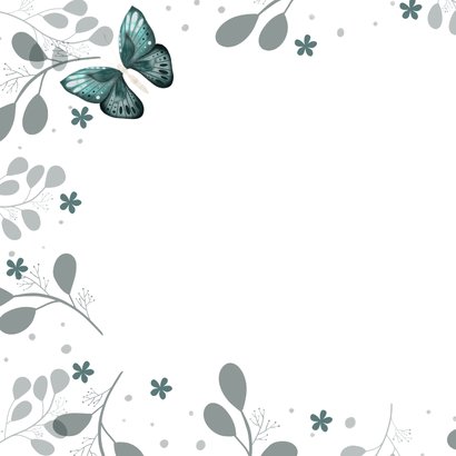 Kleurrijke felicitatiekaart met vlinders 2