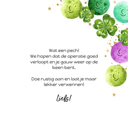 Kleurrijke sterktekaart you got this klavertjes vier smileys 3