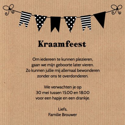 Kraamfeest jongen wolkje foto slinger kraft 3