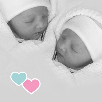 Kraamfeest Muisjeshart twin 3 2