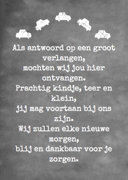 Krijtbord en label jongen a 3