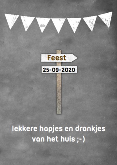 Krijtbord en wegwijzer e 2