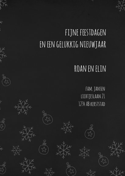 Krijtbord sneeuwvlokjes 3