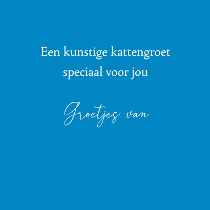 Kunstkaart - Eigenwijze katten 3