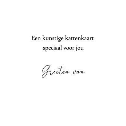 Kunstkaart - Katten carnaval Venetie 3