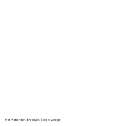 Kunstkaart van Piet Mondriaan. Broadway Boogie Woogie 2