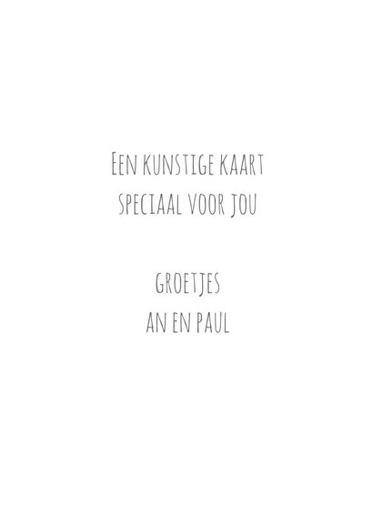 Kunstkaart - Vlinder blauw 3