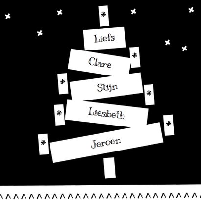 Label kerstboom gezin V - BK 3