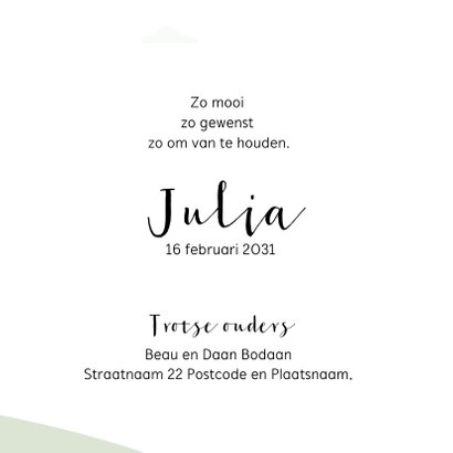 Landelijk geboortekaartje meisje 3