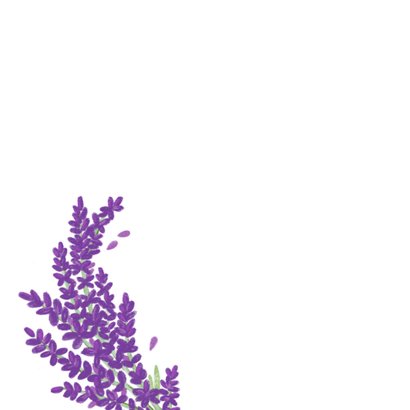 Lavendel bloemen kaartje 2