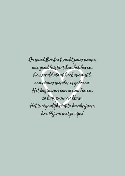 Lente geboortekaartje koe hartjes unisex dieren 2