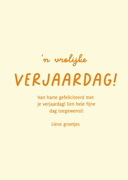 Lente verjaardagskaartje klein geitje en vrolijke bloemen 3