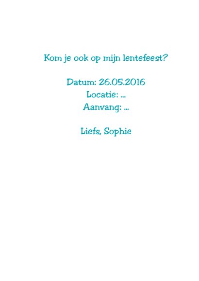 Lentefeest meisje sterren foto hout 3