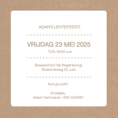 Lentefeest Paardenbloem Jongen 3