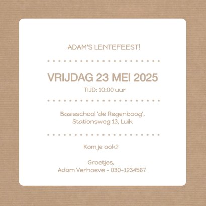 Lentefeest Paardenbloem Jongen 3