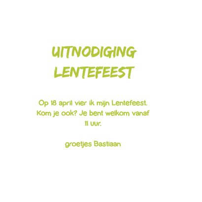 Lentefeest uitnodiging lammetje 3