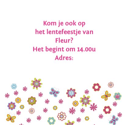 lentefeestje bloemen tekst 3