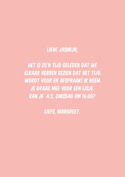 Let's go out - ijsje kaart 3