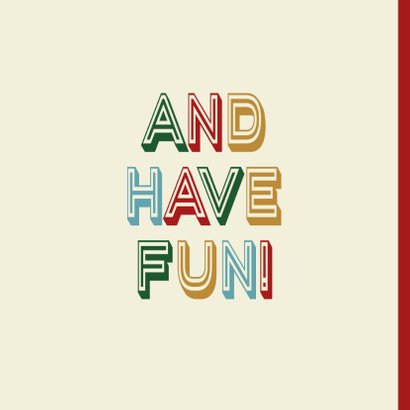 Let's party - retro - verjaardagskaart 2