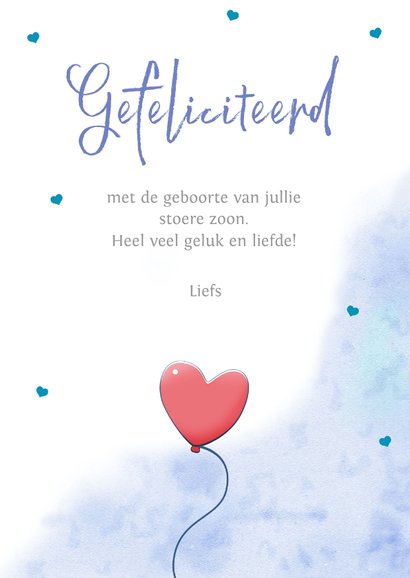 Leuk felicitatiekaartje met hartjes en een grappig beertje 3