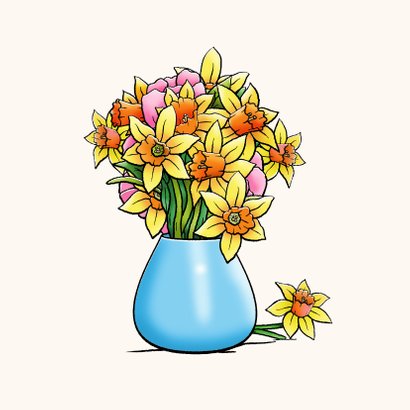 Leuke beterschapskaart met beertje en bloemen voor vrouw 2