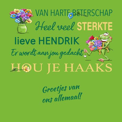 Leuke beterschapskaart met opkikkers en bloemen 3