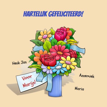 Leuke geslaagd kaart olifant met bos bloemen en klein muisje 3