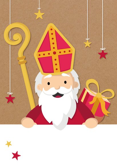 Leuke groetjes van Sinterklaas kaart voor een kind 2