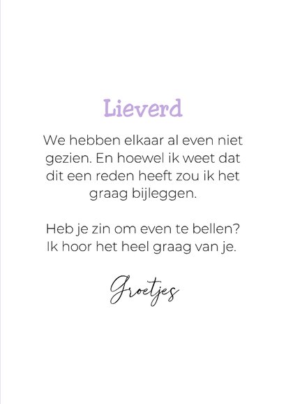 Leuke hondenkaart met vraag om even te bellen 3